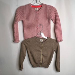 Mini Boden set of 2 Button Down Cardigan Sweaters Size 5/6